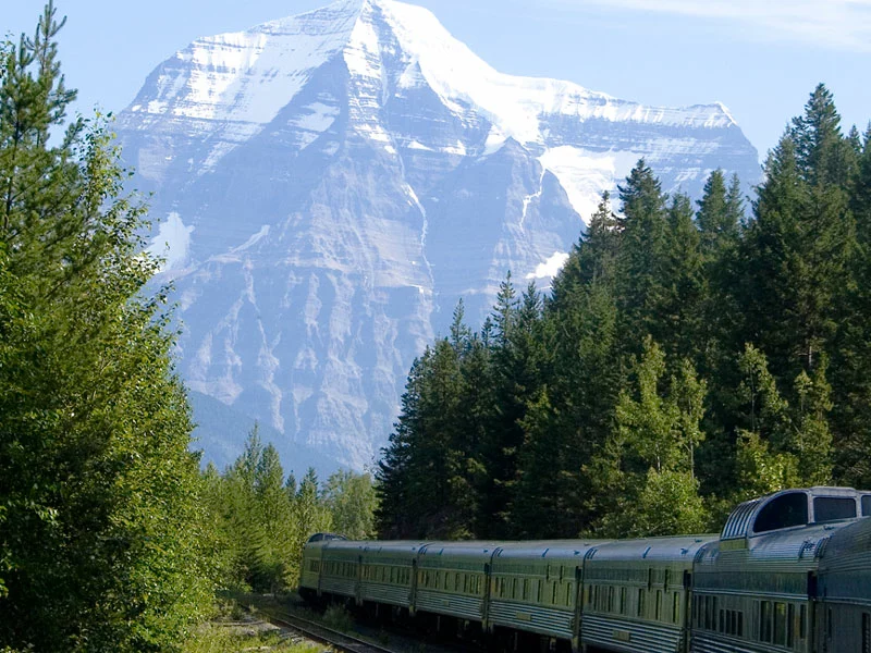 Canadian Rockies Train Tour Icefield Discovery | VIA Rail near Mt Robson