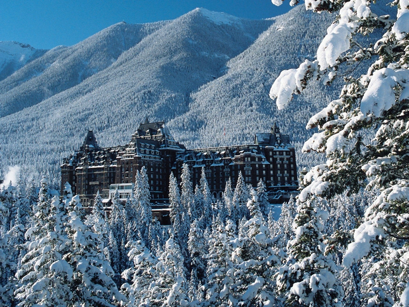 Luxury Winter Train Trip to the Canadian Rockies | Fairmont Banff Springs Hotel