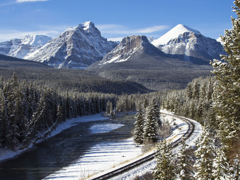 Winter Snow Train to the Canadian Rockies | Entering the Canadian Rockies